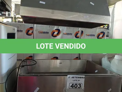 LOTE 403 - 01 CONSERVADOR/AQUECEDOR PARA BATATA FRITA. (NO ESTADO) ATENÇÃO! FAZER A VISITAÇÃO ANTES DE ARREMATAR, NÃO SABEMOS SE FUNCIONA. LEILÃO NÃO TEM GARANTIA E NEM DEVOLUÇÃO, SUJEITO A POSSÍVEIS AVARIAS VISÍVEIS/OCULTAS E/OU AUSÊNCIA DE COMPONENTES.