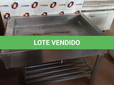 LOTE 555 - 01 BANHO MARIA EM AÇO INOX. (NO ESTADO) ATENÇÃO! FAZER A VISITAÇÃO ANTES DE ARREMATAR, NÃO SABEMOS SE FUNCIONA. LEILÃO NÃO TEM GARANTIA E NEM DEVOLUÇÃO, SUJEITO A POSSÍVEIS AVARIAS VISÍVEIS/OCULTAS E/OU AUSÊNCIA DE COMPONENTES.