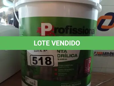 LOTE 518 - 01 BALDE DE TINTA ACRÍLICA 18L NA COR CONCRETO FOSCO. (NO ESTADO) ATENÇÃO! FAZER A VISITAÇÃO ANTES DE ARREMATAR, NÃO SABEMOS SE FUNCIONA. LEILÃO NÃO TEM GARANTIA E NEM DEVOLUÇÃO, SUJEITO A POSSÍVEIS AVARIAS VISÍVEIS/OCULTAS E/OU AUSÊNCIA DE COMPONENTES.