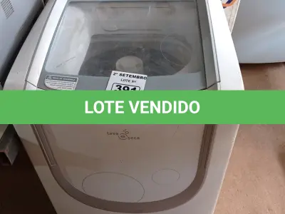 LOTE 391 - 01 LAVA E SECA CAPACIDADE 12KG MARCA ELECTROLUX 220V. (NO ESTADO) ATENÇÃO! FAZER A VISITAÇÃO ANTES DE ARREMATAR, NÃO SABEMOS SE FUNCIONA. LEILÃO NÃO TEM GARANTIA E NEM DEVOLUÇÃO, SUJEITO A POSSÍVEIS AVARIAS VISÍVEIS/OCULTAS E/OU AUSÊNCIA DE COMPONENTES.