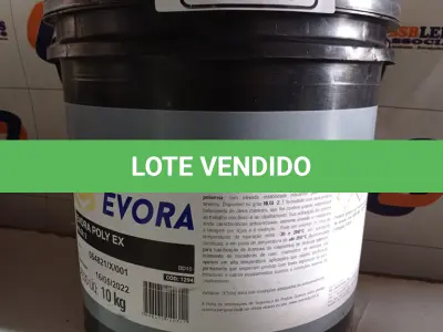 LOTE 497 - 01 BALDE DE GRAXA EVORA POLY EX NLGI:2 10KG. (NO ESTADO) ATENÇÃO! FAZER A VISITAÇÃO ANTES DE ARREMATAR, NÃO SABEMOS SE FUNCIONA. LEILÃO NÃO TEM GARANTIA E NEM DEVOLUÇÃO, SUJEITO A POSSÍVEIS AVARIAS VISÍVEIS/OCULTAS E/OU AUSÊNCIA DE COMPONENTES.
