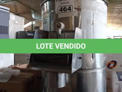 LOTE 464 - 01 DESCASCADOR DE BATATAS INDUSTRIAL. (NO ESTADO) ATENÇÃO! FAZER A VISITAÇÃO ANTES DE ARREMATAR, NÃO SABEMOS SE FUNCIONA. LEILÃO NÃO TEM GARANTIA E NEM DEVOLUÇÃO, SUJEITO A POSSÍVEIS AVARIAS VISÍVEIS/OCULTAS E/OU AUSÊNCIA DE COMPONENTES.