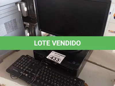 LOTE 433 - 01 CPU, 01 MONITOR E 02 TECLADOS. (NO ESTADO) ATENÇÃO! FAZER A VISITAÇÃO ANTES DE ARREMATAR, NÃO SABEMOS SE FUNCIONA. LEILÃO NÃO TEM GARANTIA E NEM DEVOLUÇÃO, SUJEITO A POSSÍVEIS AVARIAS VISÍVEIS/OCULTAS E/OU AUSÊNCIA DE COMPONENTES.
