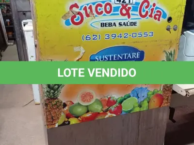 LOTE 421 - 01 REFRESQUEIRA INDUSTRIAL EM AÇO INOX. (NO ESTADO) ATENÇÃO! FAZER A VISITAÇÃO ANTES DE ARREMATAR, NÃO SABEMOS SE FUNCIONA. LEILÃO NÃO TEM GARANTIA E NEM DEVOLUÇÃO, SUJEITO A POSSÍVEIS AVARIAS VISÍVEIS/OCULTAS E/OU AUSÊNCIA DE COMPONENTES.