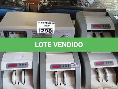 LOTE 298 - 07 CONTADORAS DE CÉDULAS E 01 STÉREO CASSETE DECK MARCA AKAI. (NO ESTADO) ATENÇÃO! FAZER A VISITAÇÃO ANTES DE ARREMATAR, NÃO SABEMOS SE FUNCIONA. LEILÃO NÃO TEM GARANTIA E NEM DEVOLUÇÃO, SUJEITO A POSSÍVEIS AVARIAS VISÍVEIS/OCULTAS E/OU AUSÊNCIA DE COMPONENTES.