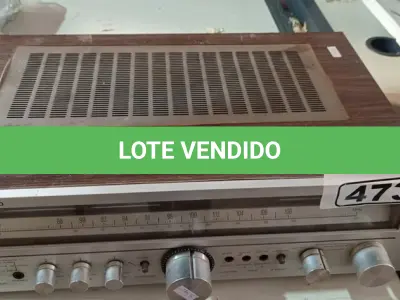 LOTE 473 - 01 RECEIVER KENWOOD MODELO KR-5010. (NO ESTADO) ATENÇÃO! FAZER A VISITAÇÃO ANTES DE ARREMATAR, NÃO SABEMOS SE FUNCIONA. LEILÃO NÃO TEM GARANTIA E NEM DEVOLUÇÃO, SUJEITO A POSSÍVEIS AVARIAS VISÍVEIS/OCULTAS E/OU AUSÊNCIA DE COMPONENTES.