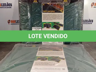 LOTE 458 - 02 TAPETES ANTIVÍRUS. (NO ESTADO) ATENÇÃO! FAZER A VISITAÇÃO ANTES DE ARREMATAR, NÃO SABEMOS SE FUNCIONA. LEILÃO NÃO TEM GARANTIA E NEM DEVOLUÇÃO, SUJEITO A POSSÍVEIS AVARIAS VISÍVEIS/OCULTAS E/OU AUSÊNCIA DE COMPONENTES.
