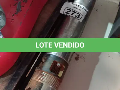 LOTE 273 - 01 BOMBA D’AGUA PARA POÇO ARTESIANO. (NO ESTADO) ATENÇÃO! FAZER A VISITAÇÃO ANTES DE ARREMATAR, NÃO SABEMOS SE FUNCIONA. LEILÃO NÃO TEM GARANTIA E NEM DEVOLUÇÃO, SUJEITO A POSSÍVEIS AVARIAS VISÍVEIS/OCULTAS E/OU AUSÊNCIA DE COMPONENTES.