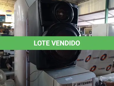LOTE 401 - 01 CLIMATIZADOR, 01 SUBWOOFER E VÁRIAS CAIXAS DE SOM MARCAS E MODELOS DIVERSOS. (NO ESTADO) ATENÇÃO! FAZER A VISITAÇÃO ANTES DE ARREMATAR, NÃO SABEMOS SE FUNCIONA. LEILÃO NÃO TEM GARANTIA E NEM DEVOLUÇÃO, SUJEITO A POSSÍVEIS AVARIAS VISÍVEIS/OCULTAS E/OU AUSÊNCIA DE COMPONENTES.