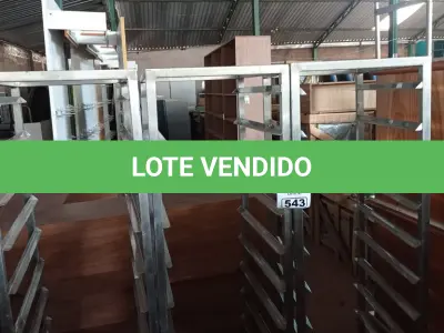 LOTE 543 - 03 CARRINHOS PARA TRANSPORTE DE BANDEJAS EM AÇO INOX. (NO ESTADO) ATENÇÃO! FAZER A VISITAÇÃO ANTES DE ARREMATAR, NÃO SABEMOS SE FUNCIONA. LEILÃO NÃO TEM GARANTIA E NEM DEVOLUÇÃO, SUJEITO A POSSÍVEIS AVARIAS VISÍVEIS/OCULTAS E/OU AUSÊNCIA DE COMPONENTES.