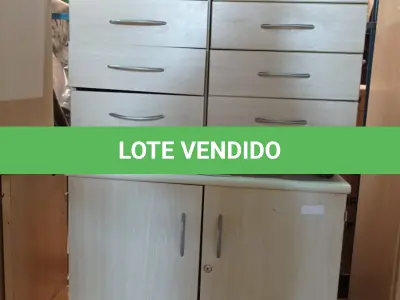 LOTE 357 - 01 ARMÁRIO BAIXO E 02 GAVETEIROS COM 04 GAVETAS. (NO ESTADO) ATENÇÃO! FAZER A VISITAÇÃO ANTES DE ARREMATAR, NÃO SABEMOS SE FUNCIONA. LEILÃO NÃO TEM GARANTIA E NEM DEVOLUÇÃO, SUJEITO A POSSÍVEIS AVARIAS VISÍVEIS/OCULTAS E/OU AUSÊNCIA DE COMPONENTES.