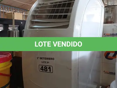 LOTE 481 - 01 AR-CONDICIONADO MARCA SCHULZ 127V. (NO ESTADO) ATENÇÃO! FAZER A VISITAÇÃO ANTES DE ARREMATAR, NÃO SABEMOS SE FUNCIONA. LEILÃO NÃO TEM GARANTIA E NEM DEVOLUÇÃO, SUJEITO A POSSÍVEIS AVARIAS VISÍVEIS/OCULTAS E/OU AUSÊNCIA DE COMPONENTES.
