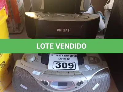 LOTE 309 - 05 APARELHOS DE SOM MARCAS E MODELOS DIVERSOS. (NO ESTADO) ATENÇÃO! FAZER A VISITAÇÃO ANTES DE ARREMATAR, NÃO SABEMOS SE FUNCIONA. LEILÃO NÃO TEM GARANTIA E NEM DEVOLUÇÃO, SUJEITO A POSSÍVEIS AVARIAS VISÍVEIS/OCULTAS E/OU AUSÊNCIA DE COMPONENTES.