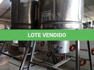 LOTE 514 - 02 DESCASCADORES DE BATATAS INDUSTRIAL. (NO ESTADO) ATENÇÃO! FAZER A VISITAÇÃO ANTES DE ARREMATAR, NÃO SABEMOS SE FUNCIONA. LEILÃO NÃO TEM GARANTIA E NEM DEVOLUÇÃO, SUJEITO A POSSÍVEIS AVARIAS VISÍVEIS/OCULTAS E/OU AUSÊNCIA DE COMPONENTES.