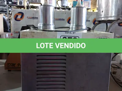 LOTE 379 - 01 REFRESQUEIRA MARCA IBBL INCOMPLETA. (NO ESTADO) ATENÇÃO! FAZER A VISITAÇÃO ANTES DE ARREMATAR, NÃO SABEMOS SE FUNCIONA. LEILÃO NÃO TEM GARANTIA E NEM DEVOLUÇÃO, SUJEITO A POSSÍVEIS AVARIAS VISÍVEIS/OCULTAS E/OU AUSÊNCIA DE COMPONENTES.