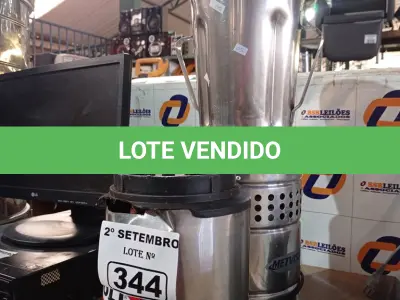LOTE 344 - 01 BASE E 01 LIQUIDIFICADOR INDUSTRIAL. (NO ESTADO) ATENÇÃO! FAZER A VISITAÇÃO ANTES DE ARREMATAR, NÃO SABEMOS SE FUNCIONA. LEILÃO NÃO TEM GARANTIA E NEM DEVOLUÇÃO, SUJEITO A POSSÍVEIS AVARIAS VISÍVEIS/OCULTAS E/OU AUSÊNCIA DE COMPONENTES.