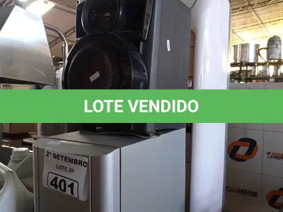 LOTE 401 - 01 CLIMATIZADOR, 01 SUBWOOFER E VÁRIAS CAIXAS DE SOM MARCAS E MODELOS DIVERSOS. (NO ESTADO) ATENÇÃO! FAZER A VISITAÇÃO ANTES DE ARREMATAR, NÃO SABEMOS SE FUNCIONA. LEILÃO NÃO TEM GARANTIA E NEM DEVOLUÇÃO, SUJEITO A POSSÍVEIS AVARIAS VISÍVEIS/OCULTAS E/OU AUSÊNCIA DE COMPONENTES.
