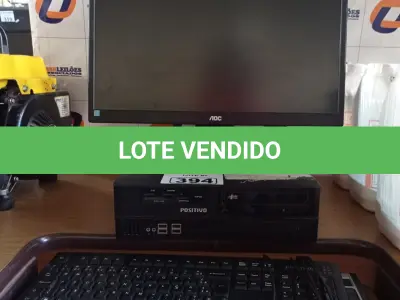 LOTE 394 - 01 CPU, 01 MONITOR E 02 TECLADOS. (NO ESTADO) ATENÇÃO! FAZER A VISITAÇÃO ANTES DE ARREMATAR, NÃO SABEMOS SE FUNCIONA. LEILÃO NÃO TEM GARANTIA E NEM DEVOLUÇÃO, SUJEITO A POSSÍVEIS AVARIAS VISÍVEIS/OCULTAS E/OU AUSÊNCIA DE COMPONENTES.