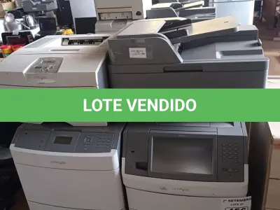 LOTE 456 - 03 IMPRESSORAS SENDO 01 MULTIFUNCIONAL MARCA LEXMARK MODELO X656-DE. (NO ESTADO) ATENÇÃO! FAZER A VISITAÇÃO ANTES DE ARREMATAR, NÃO SABEMOS SE FUNCIONA. LEILÃO NÃO TEM GARANTIA E NEM DEVOLUÇÃO, SUJEITO A POSSÍVEIS AVARIAS VISÍVEIS/OCULTAS E/OU AUSÊNCIA DE COMPONENTES.