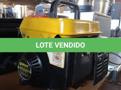 LOTE 395 - 01 GERADOR TEKNA 950H A GASOLINA. (NO ESTADO) ATENÇÃO! FAZER A VISITAÇÃO ANTES DE ARREMATAR, NÃO SABEMOS SE FUNCIONA. LEILÃO NÃO TEM GARANTIA E NEM DEVOLUÇÃO, SUJEITO A POSSÍVEIS AVARIAS VISÍVEIS/OCULTAS E/OU AUSÊNCIA DE COMPONENTES.