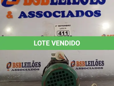 LOTE 411 - 01 BOMBA D’AGUA. (NO ESTADO) ATENÇÃO! FAZER A VISITAÇÃO ANTES DE ARREMATAR, NÃO SABEMOS SE FUNCIONA. LEILÃO NÃO TEM GARANTIA E NEM DEVOLUÇÃO, SUJEITO A POSSÍVEIS AVARIAS VISÍVEIS/OCULTAS E/OU AUSÊNCIA DE COMPONENTES.