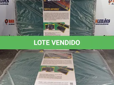 LOTE 399 - 02 TAPETES ANTI VÍRUS. (NO ESTADO) ATENÇÃO! FAZER A VISITAÇÃO ANTES DE ARREMATAR, NÃO SABEMOS SE FUNCIONA. LEILÃO NÃO TEM GARANTIA E NEM DEVOLUÇÃO, SUJEITO A POSSÍVEIS AVARIAS VISÍVEIS/OCULTAS E/OU AUSÊNCIA DE COMPONENTES.