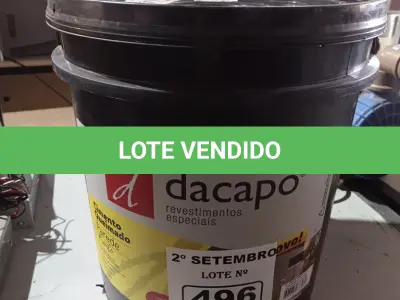 LOTE 496 - 01 BALDE DE CIMENTO QUEIMADO DACAPÓ 25KG. (NO ESTADO) ATENÇÃO! FAZER A VISITAÇÃO ANTES DE ARREMATAR, NÃO SABEMOS SE FUNCIONA. LEILÃO NÃO TEM GARANTIA E NEM DEVOLUÇÃO, SUJEITO A POSSÍVEIS AVARIAS VISÍVEIS/OCULTAS E/OU AUSÊNCIA DE COMPONENTES.