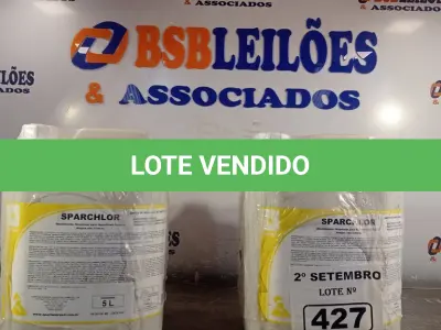 LOTE 427 - 20 LITROS DE DESINFETANTE HOSPITALAR PARA SUPERFÍCIES FIXAS E ARTIGOS NÃO CRÍTICOS. (NO ESTADO) ATENÇÃO! FAZER A VISITAÇÃO ANTES DE ARREMATAR, NÃO SABEMOS SE FUNCIONA. LEILÃO NÃO TEM GARANTIA E NEM DEVOLUÇÃO, SUJEITO A POSSÍVEIS AVARIAS VISÍVEIS/OCULTAS E/OU AUSÊNCIA DE COMPONENTES.