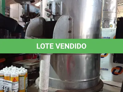 LOTE 416 - 01 DESCASCADOR DE BATATAS INDUSTRIAL. (NO ESTADO) ATENÇÃO! FAZER A VISITAÇÃO ANTES DE ARREMATAR, NÃO SABEMOS SE FUNCIONA. LEILÃO NÃO TEM GARANTIA E NEM DEVOLUÇÃO, SUJEITO A POSSÍVEIS AVARIAS VISÍVEIS/OCULTAS E/OU AUSÊNCIA DE COMPONENTES.