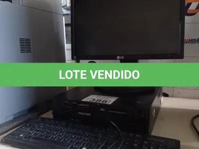 LOTE 386 - 01 CPU, 01 MONITOR E 01 TECLADO. (NO ESTADO) ATENÇÃO! FAZER A VISITAÇÃO ANTES DE ARREMATAR, NÃO SABEMOS SE FUNCIONA. LEILÃO NÃO TEM GARANTIA E NEM DEVOLUÇÃO, SUJEITO A POSSÍVEIS AVARIAS VISÍVEIS/OCULTAS E/OU AUSÊNCIA DE COMPONENTES.