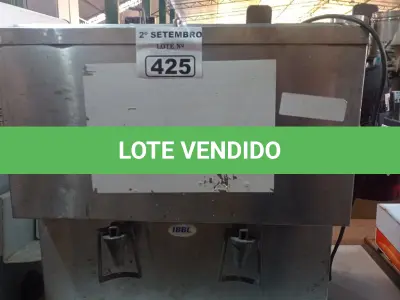 LOTE 425 - 01 REFRESQUEIRA EM INOX INCOMPLETA. (NO ESTADO) ATENÇÃO! FAZER A VISITAÇÃO ANTES DE ARREMATAR, NÃO SABEMOS SE FUNCIONA. LEILÃO NÃO TEM GARANTIA E NEM DEVOLUÇÃO, SUJEITO A POSSÍVEIS AVARIAS VISÍVEIS/OCULTAS E/OU AUSÊNCIA DE COMPONENTES.