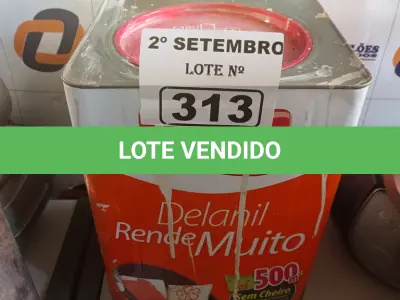 LOTE 313 - 01 LATA DE TINTA IQUINE DELANIL RENDE MUITO ACRÍLICO STANDARD INTERIORES/EXTERIORES NA COR PEROLA 18L. (NO ESTADO) ATENÇÃO! FAZER A VISITAÇÃO ANTES DE ARREMATAR, NÃO SABEMOS SE FUNCIONA. LEILÃO NÃO TEM GARANTIA E NEM DEVOLUÇÃO, SUJEITO A POSSÍVEIS AVARIAS VISÍVEIS/OCULTAS E/OU AUSÊNCIA DE COMPONENTES.