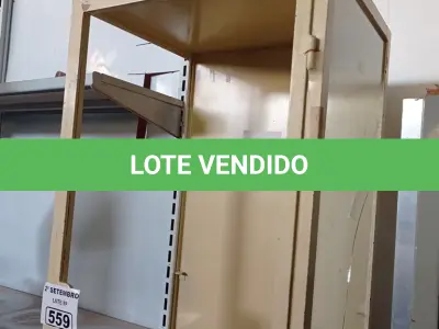 LOTE 559 - 01 ARMÁRIO EM AÇO COM AVARIAS. (NO ESTADO) ATENÇÃO! FAZER A VISITAÇÃO ANTES DE ARREMATAR, NÃO SABEMOS SE FUNCIONA. LEILÃO NÃO TEM GARANTIA E NEM DEVOLUÇÃO, SUJEITO A POSSÍVEIS AVARIAS VISÍVEIS/OCULTAS E/OU AUSÊNCIA DE COMPONENTES.