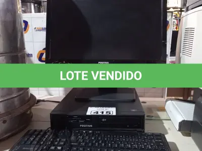 LOTE 415 - 01 CPU, 01 MONITOR E 02 TECLADOS. (NO ESTADO) ATENÇÃO! FAZER A VISITAÇÃO ANTES DE ARREMATAR, NÃO SABEMOS SE FUNCIONA. LEILÃO NÃO TEM GARANTIA E NEM DEVOLUÇÃO, SUJEITO A POSSÍVEIS AVARIAS VISÍVEIS/OCULTAS E/OU AUSÊNCIA DE COMPONENTES.