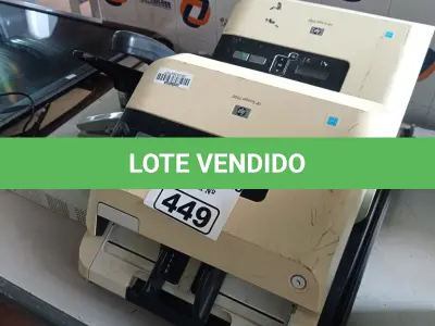 LOTE 449 - 01 GUILHOTINA DE MESA, 02 SCANERS HP, 01 SWITCH E 03 GRAMPEADORES MARCAS E MODELOS DIVERSOS. (NO ESTADO) ATENÇÃO! FAZER A VISITAÇÃO ANTES DE ARREMATAR, NÃO SABEMOS SE FUNCIONA. LEILÃO NÃO TEM GARANTIA E NEM DEVOLUÇÃO, SUJEITO A POSSÍVEIS AVARIAS VISÍVEIS/OCULTAS E/OU AUSÊNCIA DE COMPONENTES.