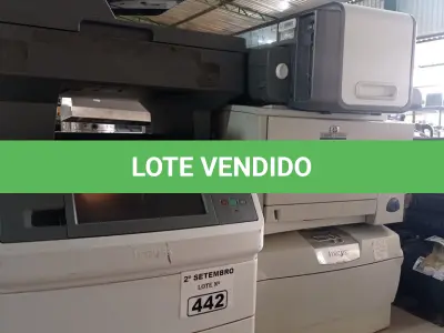 LOTE 442 - 04 IMPRESSORAS SENDO 01 MULTIFUNCIONAL MARCA LEXMARK MODELO X656-DE. (NO ESTADO) ATENÇÃO! FAZER A VISITAÇÃO ANTES DE ARREMATAR, NÃO SABEMOS SE FUNCIONA. LEILÃO NÃO TEM GARANTIA E NEM DEVOLUÇÃO, SUJEITO A POSSÍVEIS AVARIAS VISÍVEIS/OCULTAS E/OU AUSÊNCIA DE COMPONENTES.