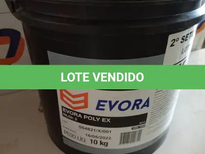 LOTE 503 - 01 BALDE DE GRAXA EVORA POLY EX NLGI:2 10KG. (NO ESTADO) ATENÇÃO! FAZER A VISITAÇÃO ANTES DE ARREMATAR, NÃO SABEMOS SE FUNCIONA. LEILÃO NÃO TEM GARANTIA E NEM DEVOLUÇÃO, SUJEITO A POSSÍVEIS AVARIAS VISÍVEIS/OCULTAS E/OU AUSÊNCIA DE COMPONENTES.