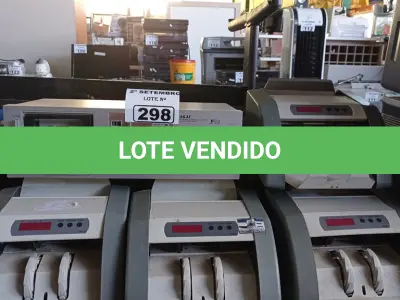 LOTE 298 - 07 CONTADORAS DE CÉDULAS E 01 STÉREO CASSETE DECK MARCA AKAI. (NO ESTADO) ATENÇÃO! FAZER A VISITAÇÃO ANTES DE ARREMATAR, NÃO SABEMOS SE FUNCIONA. LEILÃO NÃO TEM GARANTIA E NEM DEVOLUÇÃO, SUJEITO A POSSÍVEIS AVARIAS VISÍVEIS/OCULTAS E/OU AUSÊNCIA DE COMPONENTES.