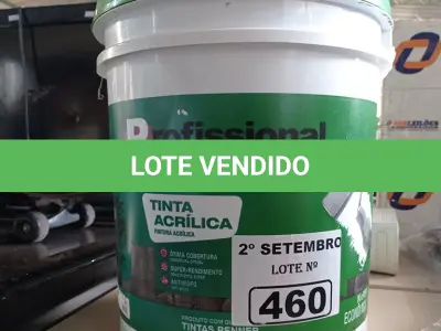 LOTE 460 - 01 BALDE DE TINTA ACRÍLICA 18L NA COR CONCRETO FOSCO. (NO ESTADO) ATENÇÃO! FAZER A VISITAÇÃO ANTES DE ARREMATAR, NÃO SABEMOS SE FUNCIONA. LEILÃO NÃO TEM GARANTIA E NEM DEVOLUÇÃO, SUJEITO A POSSÍVEIS AVARIAS VISÍVEIS/OCULTAS E/OU AUSÊNCIA DE COMPONENTES.