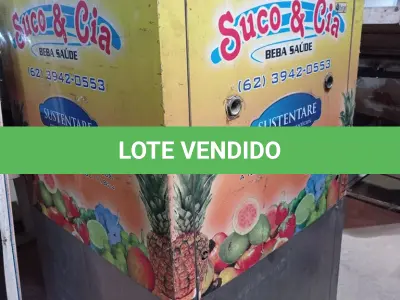 LOTE 421 - 01 REFRESQUEIRA INDUSTRIAL EM AÇO INOX. (NO ESTADO) ATENÇÃO! FAZER A VISITAÇÃO ANTES DE ARREMATAR, NÃO SABEMOS SE FUNCIONA. LEILÃO NÃO TEM GARANTIA E NEM DEVOLUÇÃO, SUJEITO A POSSÍVEIS AVARIAS VISÍVEIS/OCULTAS E/OU AUSÊNCIA DE COMPONENTES.