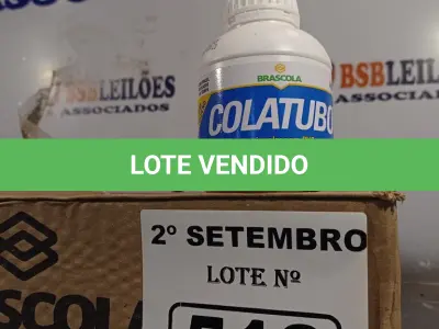 LOTE 513 - 02 CAIXAS COM COLA TUBO ST 175G COM 15 FRASCOS CADA. (NO ESTADO) ATENÇÃO! FAZER A VISITAÇÃO ANTES DE ARREMATAR, NÃO SABEMOS SE FUNCIONA. LEILÃO NÃO TEM GARANTIA E NEM DEVOLUÇÃO, SUJEITO A POSSÍVEIS AVARIAS VISÍVEIS/OCULTAS E/OU AUSÊNCIA DE COMPONENTES.