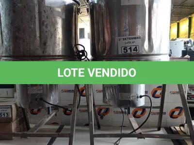 LOTE 514 - 02 DESCASCADORES DE BATATAS INDUSTRIAL. (NO ESTADO) ATENÇÃO! FAZER A VISITAÇÃO ANTES DE ARREMATAR, NÃO SABEMOS SE FUNCIONA. LEILÃO NÃO TEM GARANTIA E NEM DEVOLUÇÃO, SUJEITO A POSSÍVEIS AVARIAS VISÍVEIS/OCULTAS E/OU AUSÊNCIA DE COMPONENTES.