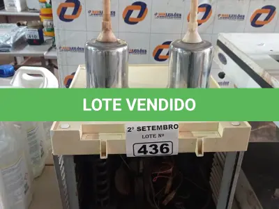LOTE 436 - 01 REFRESQUEIRA MARCA IBBL INCOMPLETA. (NO ESTADO) ATENÇÃO! FAZER A VISITAÇÃO ANTES DE ARREMATAR, NÃO SABEMOS SE FUNCIONA. LEILÃO NÃO TEM GARANTIA E NEM DEVOLUÇÃO, SUJEITO A POSSÍVEIS AVARIAS VISÍVEIS/OCULTAS E/OU AUSÊNCIA DE COMPONENTES.