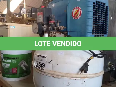 LOTE 288 - 01 COMPRESSOR DE AR ODONTOLÓGICO MARCA DABIATLANTE. (NO ESTADO) ATENÇÃO! FAZER A VISITAÇÃO ANTES DE ARREMATAR, NÃO SABEMOS SE FUNCIONA. LEILÃO NÃO TEM GARANTIA E NEM DEVOLUÇÃO, SUJEITO A POSSÍVEIS AVARIAS VISÍVEIS/OCULTAS E/OU AUSÊNCIA DE COMPONENTES.