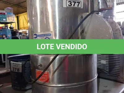 LOTE 377 - 01 DESCASCADOR DE BATATAS INDUSTRIAL. (NO ESTADO) ATENÇÃO! FAZER A VISITAÇÃO ANTES DE ARREMATAR, NÃO SABEMOS SE FUNCIONA. LEILÃO NÃO TEM GARANTIA E NEM DEVOLUÇÃO, SUJEITO A POSSÍVEIS AVARIAS VISÍVEIS/OCULTAS E/OU AUSÊNCIA DE COMPONENTES.