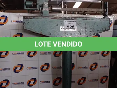 LOTE 526 - 01 BALANÇA MARCA FABAM CAPACIDADE 1.000KG. (NO ESTADO) ATENÇÃO! FAZER A VISITAÇÃO ANTES DE ARREMATAR, NÃO SABEMOS SE FUNCIONA. LEILÃO NÃO TEM GARANTIA E NEM DEVOLUÇÃO, SUJEITO A POSSÍVEIS AVARIAS VISÍVEIS/OCULTAS E/OU AUSÊNCIA DE COMPONENTES.
