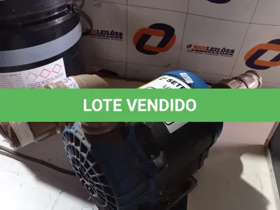 LOTE 498 - 01 MOTOR PARA BANHEIRA DE HIDROMASSAGEM. (NO ESTADO) ATENÇÃO! FAZER A VISITAÇÃO ANTES DE ARREMATAR, NÃO SABEMOS SE FUNCIONA. LEILÃO NÃO TEM GARANTIA E NEM DEVOLUÇÃO, SUJEITO A POSSÍVEIS AVARIAS VISÍVEIS/OCULTAS E/OU AUSÊNCIA DE COMPONENTES.