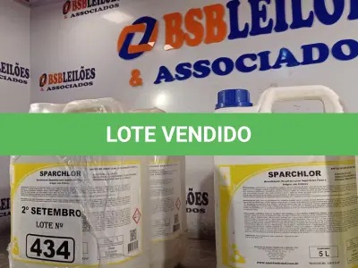 LOTE 434 - 20 LITROS DE DESINFETANTE HOSPITALAR PARA SUPERFÍCIES FIXAS E ARTIGOS NÃO CRÍTICOS. (NO ESTADO) ATENÇÃO! FAZER A VISITAÇÃO ANTES DE ARREMATAR, NÃO SABEMOS SE FUNCIONA. LEILÃO NÃO TEM GARANTIA E NEM DEVOLUÇÃO, SUJEITO A POSSÍVEIS AVARIAS VISÍVEIS/OCULTAS E/OU AUSÊNCIA DE COMPONENTES.