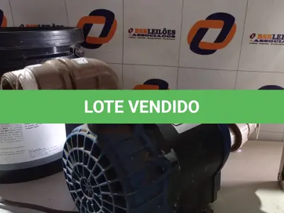 LOTE 498 - 01 MOTOR PARA BANHEIRA DE HIDROMASSAGEM. (NO ESTADO) ATENÇÃO! FAZER A VISITAÇÃO ANTES DE ARREMATAR, NÃO SABEMOS SE FUNCIONA. LEILÃO NÃO TEM GARANTIA E NEM DEVOLUÇÃO, SUJEITO A POSSÍVEIS AVARIAS VISÍVEIS/OCULTAS E/OU AUSÊNCIA DE COMPONENTES.