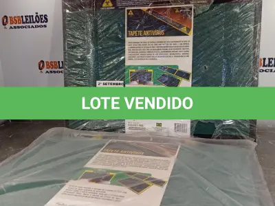 LOTE 458 - 02 TAPETES ANTIVÍRUS. (NO ESTADO) ATENÇÃO! FAZER A VISITAÇÃO ANTES DE ARREMATAR, NÃO SABEMOS SE FUNCIONA. LEILÃO NÃO TEM GARANTIA E NEM DEVOLUÇÃO, SUJEITO A POSSÍVEIS AVARIAS VISÍVEIS/OCULTAS E/OU AUSÊNCIA DE COMPONENTES.